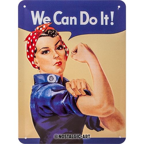 We Can Do It - Sign Board 15 x 20cm