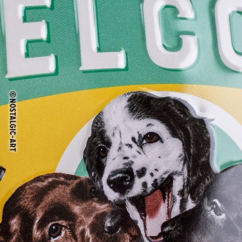 Welcome Puppies - Small Sign Board 15 x 20cm