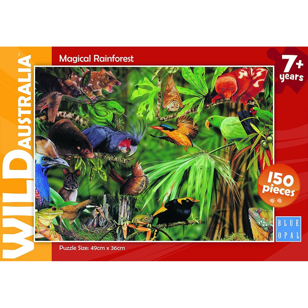 Wild Australian Magical Rainforest Puzzle 150 Piece
