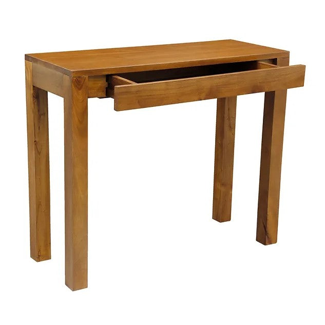Wooden 1 Drawer Sofa Table - Light Brown