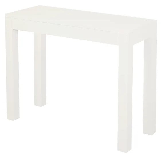 Wooden 1 Drawer Sofa Table - White