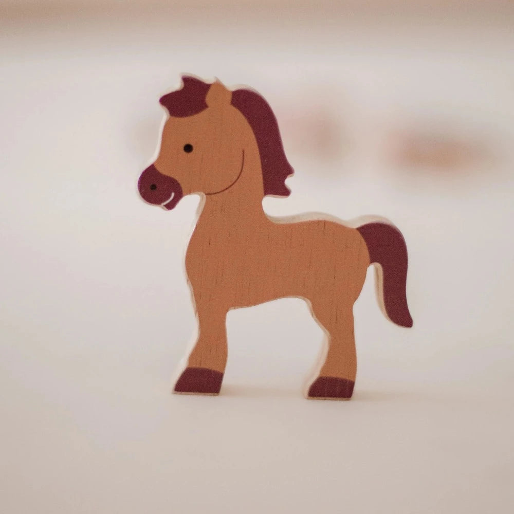 Wooden Baby Farm Animal Set - 10 Pieces