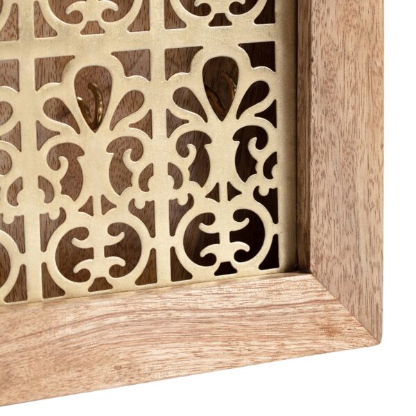 Wooden Handcrafted Designer Door Fleur Key Box
