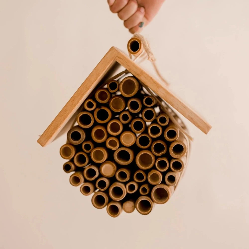 Wooden Hanging Bee House