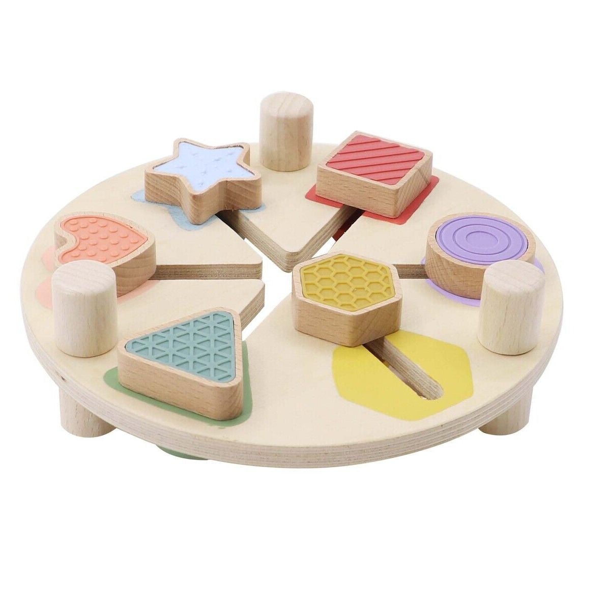 Wooden Shape & Colour Matching Activity Table