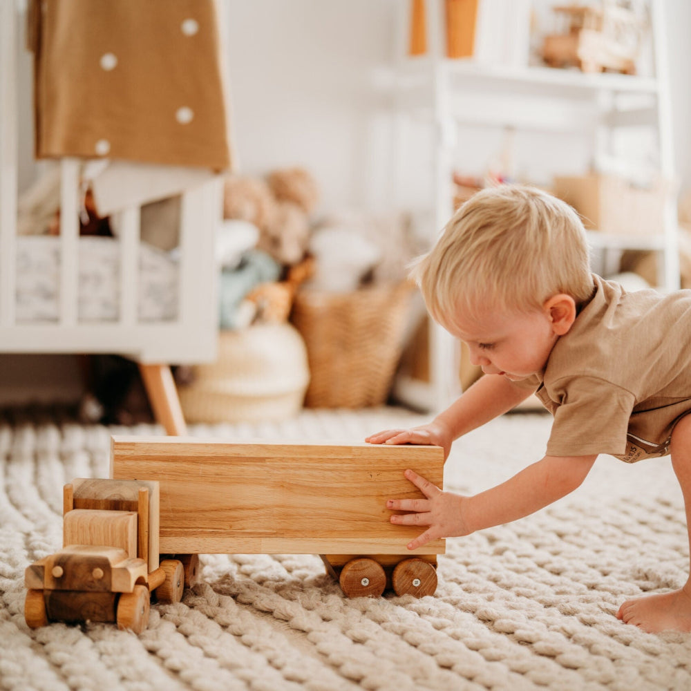 Wooden Timber Trek Cargo Truck