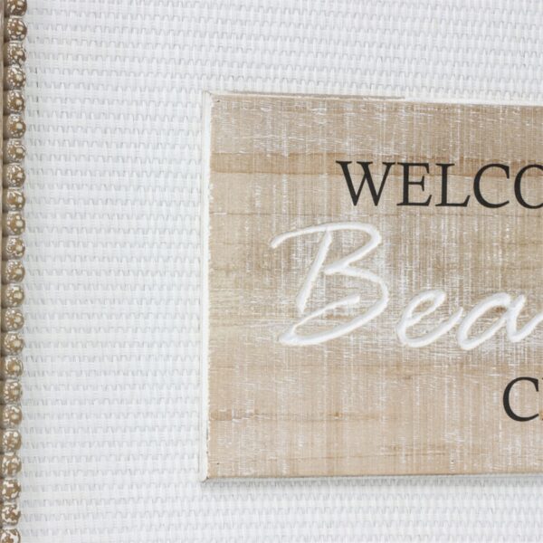Wooden White Mix 'Beautiful Chaos' Wall Art 60cms