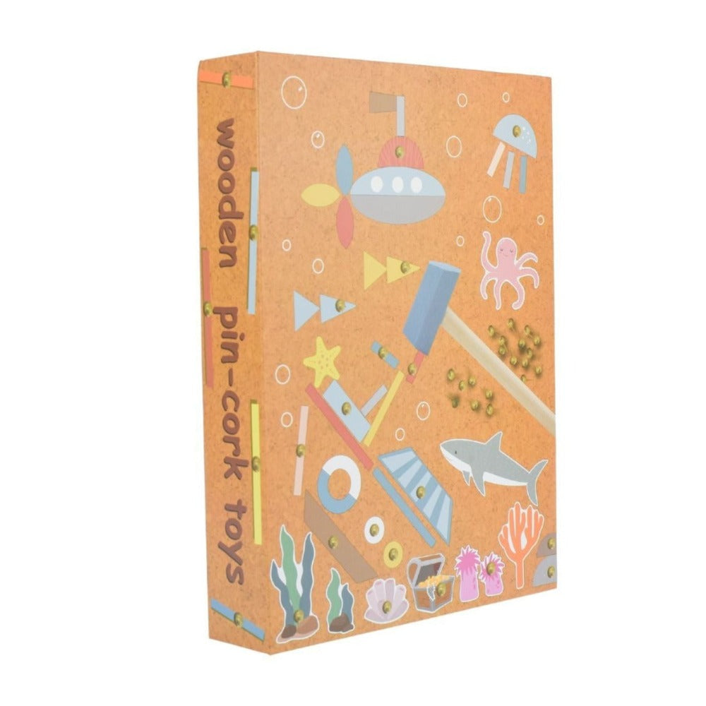 Kids Build Your Own Wooden Underwater World In Bookcase