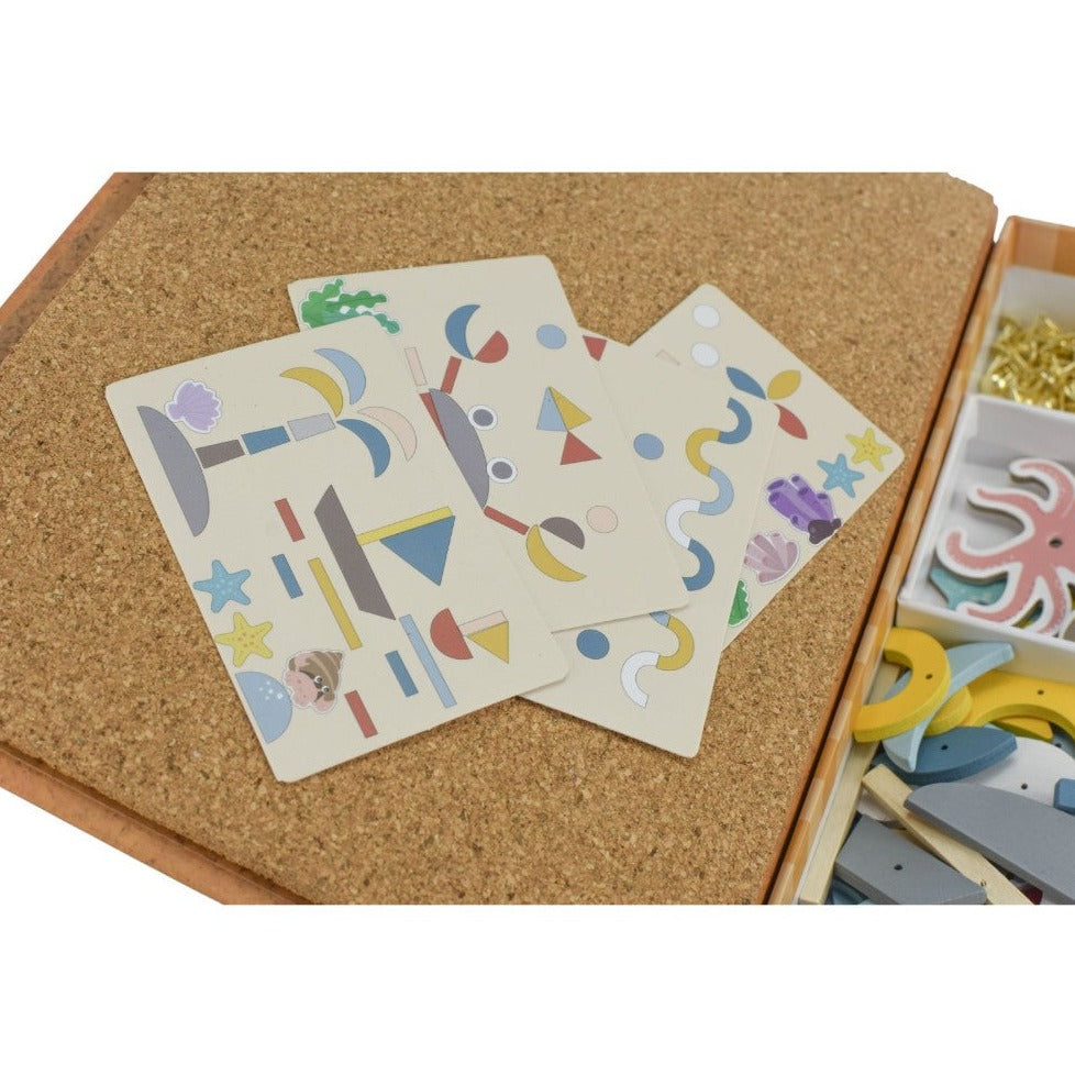 Kids Build Your Own Wooden Underwater World In Bookcase