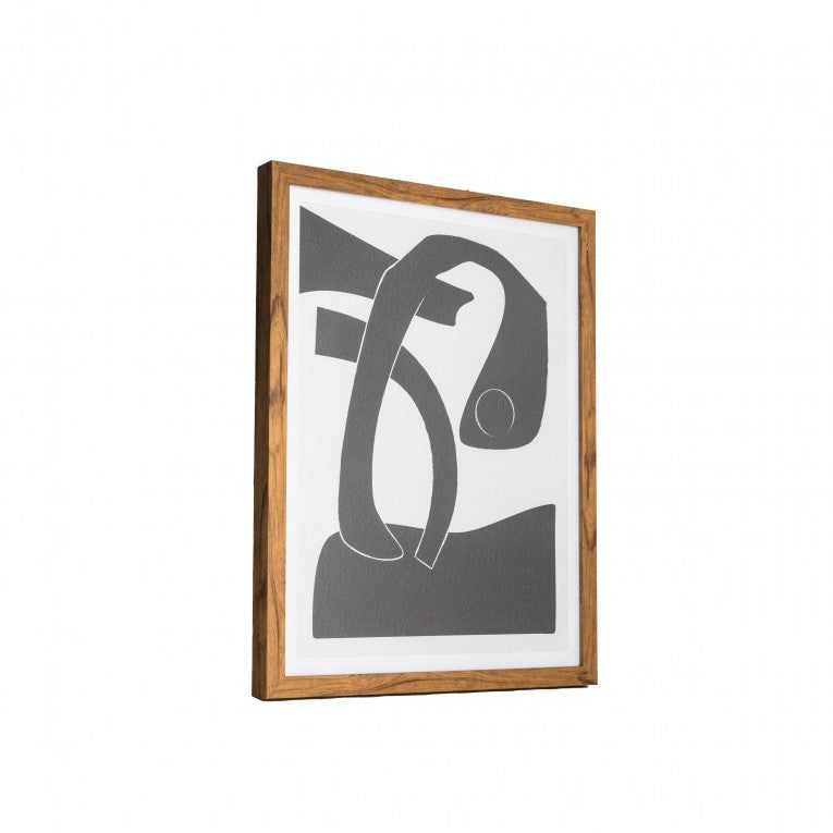Woodland Abstraction Evanesce Framed Line Drawing Art