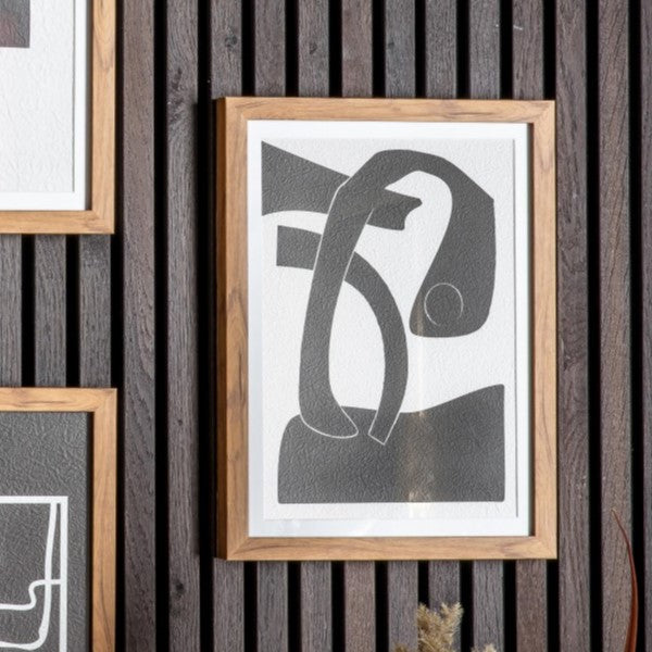Woodland Abstraction Evanesce Framed Line Drawing Art