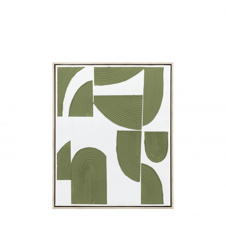 Woodland Harmony Lush Green Abstract Canvas