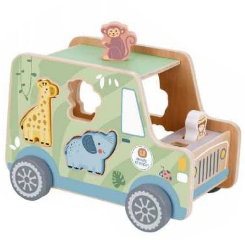 Forest Friends Animals Jeep Kids Shape Sorter Playset