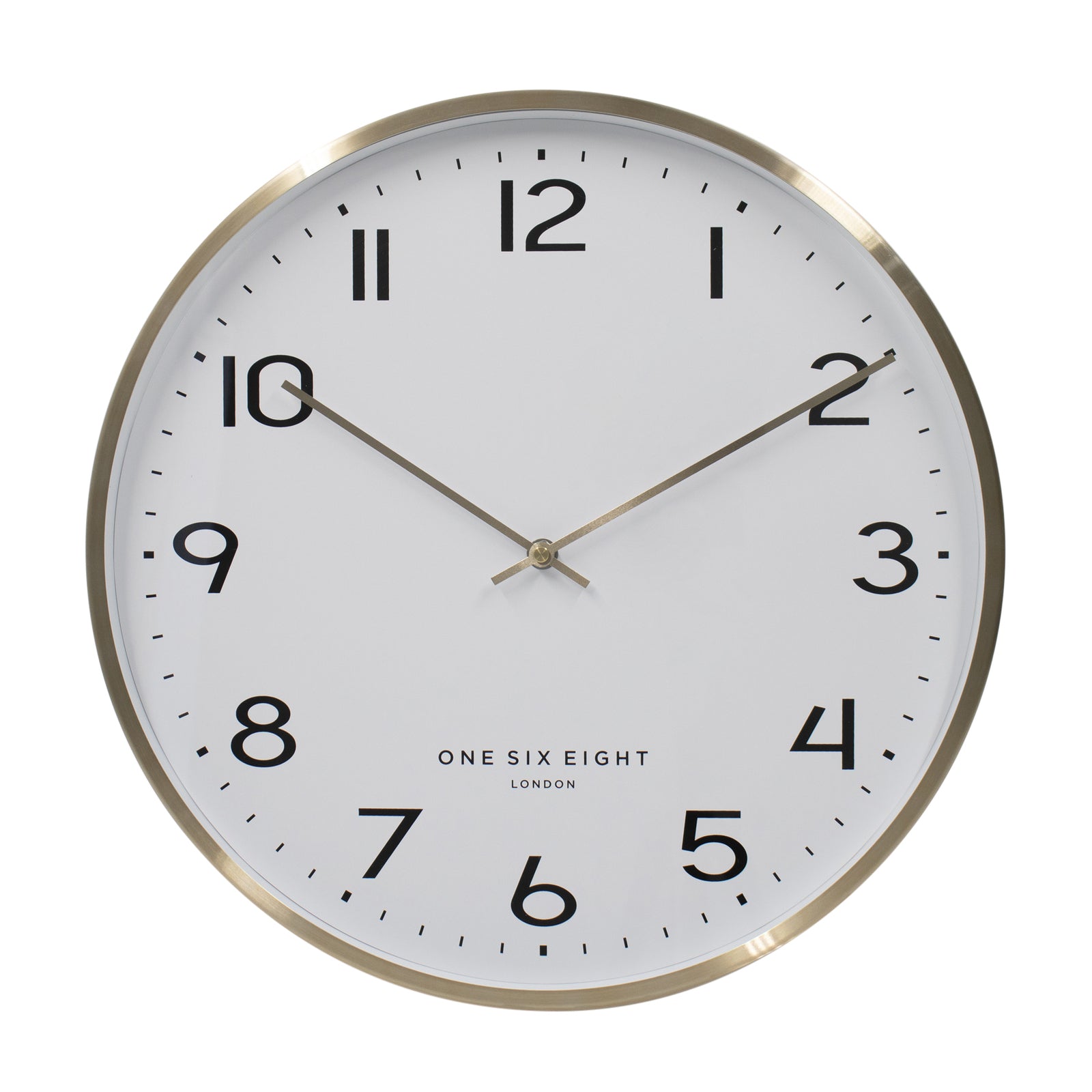 Worldly Wonder Wall Clock 40cms - Champagne Gold