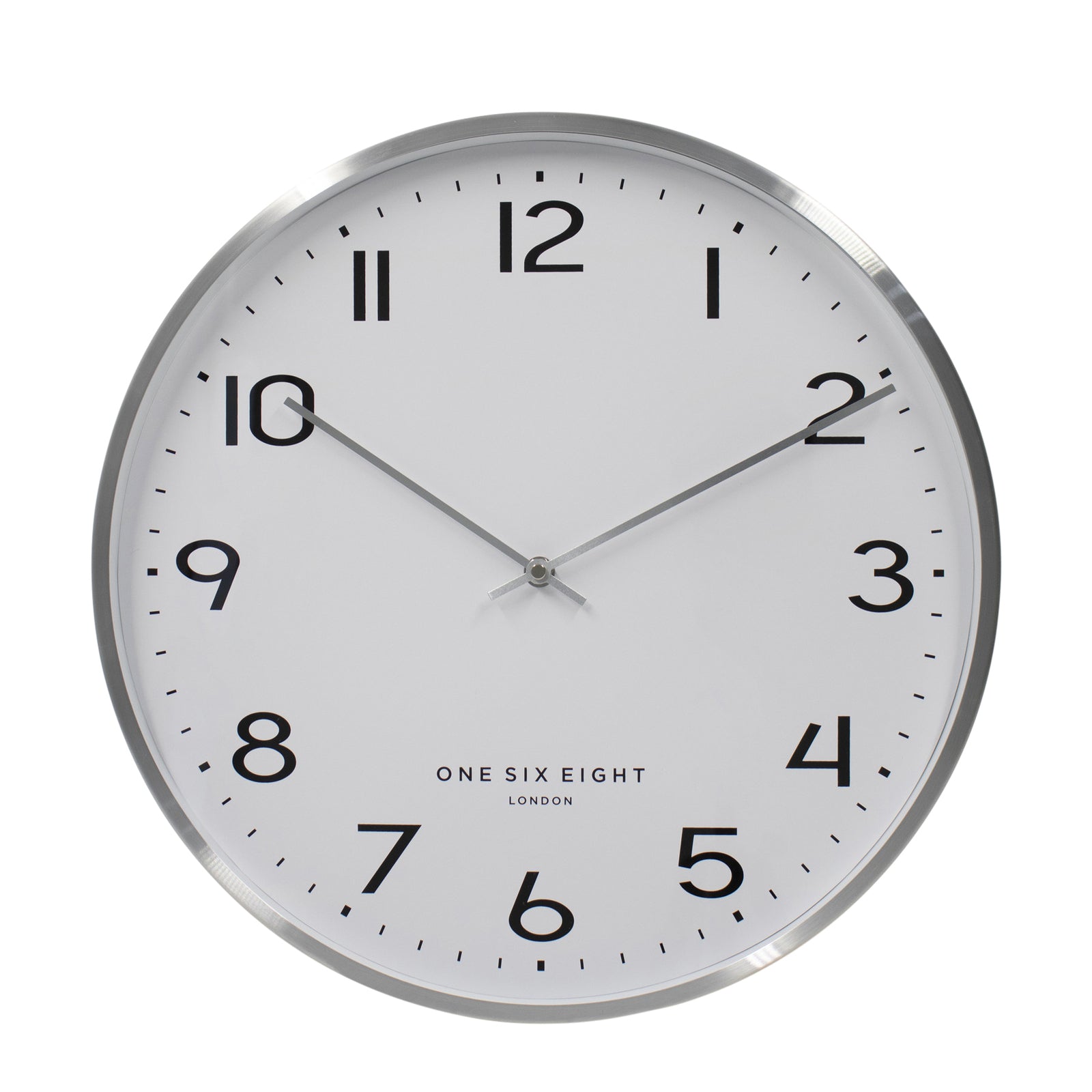 Worldly Wonder Wall Clock 40cms - Silver