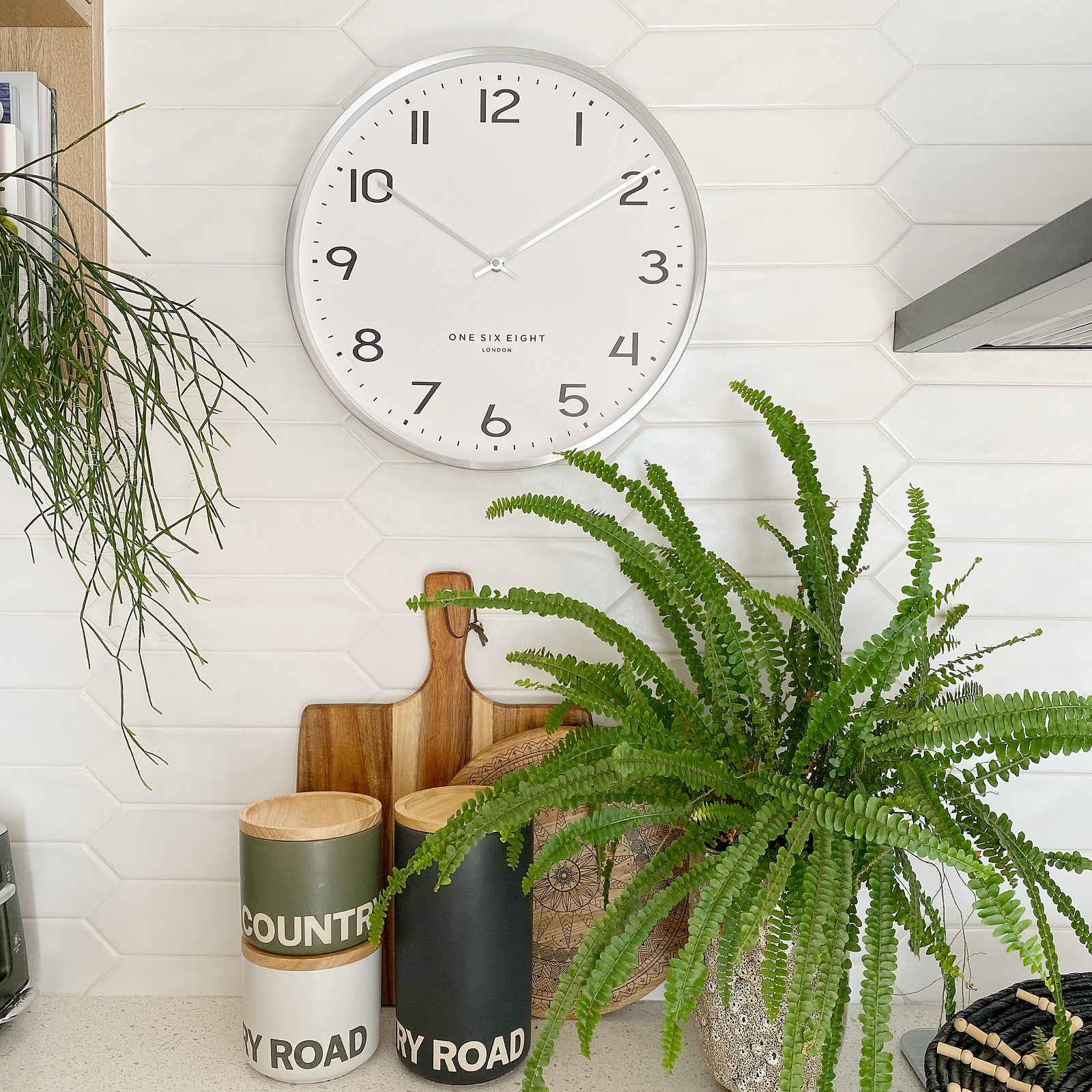 Worldly Wonder Wall Clock 40cms - Silver