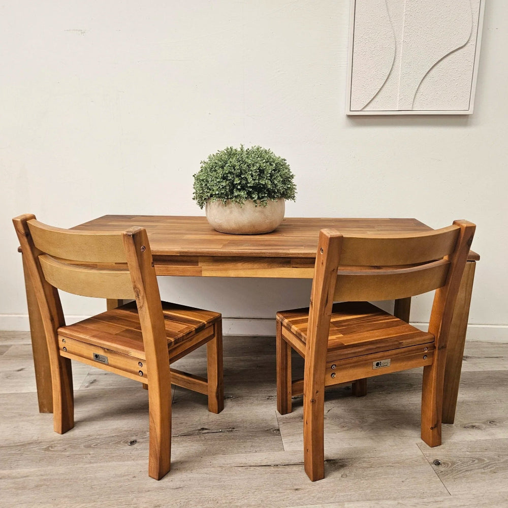 Acacia Hardwood Rectangular Table and Chairs