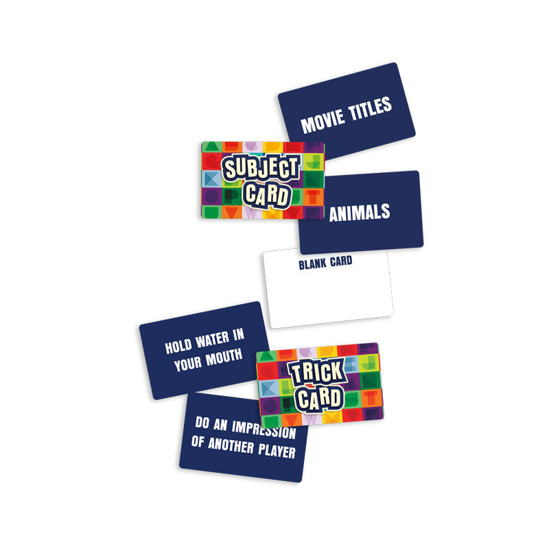 Alphabet Multicolored Tin Trick Cards