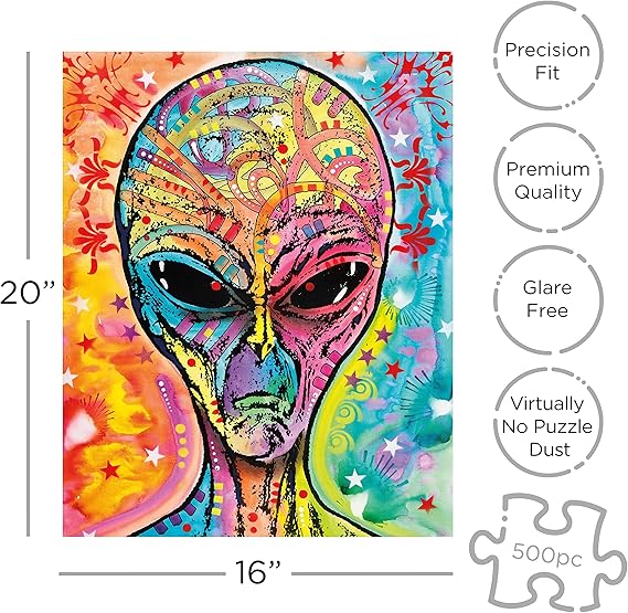 Aquarius Dean Russo Alien 500 Piece Jigsaw Puzzle