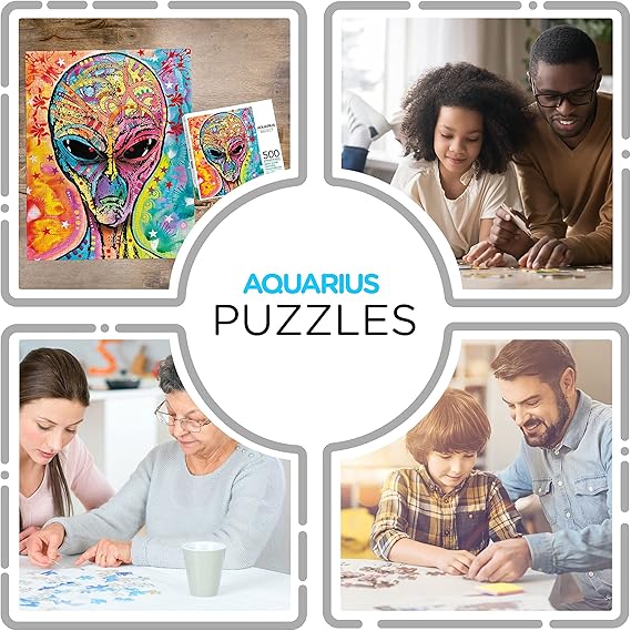 Aquarius Dean Russo Alien 500 Piece Jigsaw Puzzle