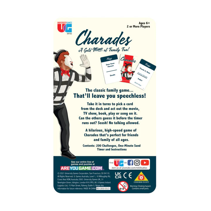 Classic Party Game Charades Tin