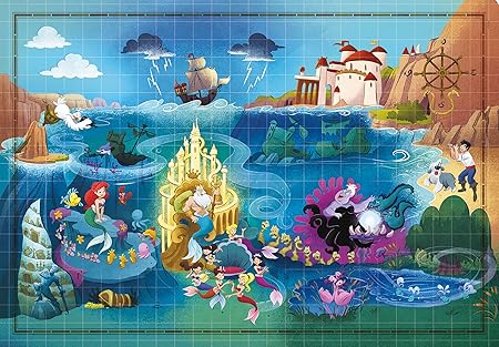 Clementoni Puzzle The Little Mermaid Story Maps 1000 pieces