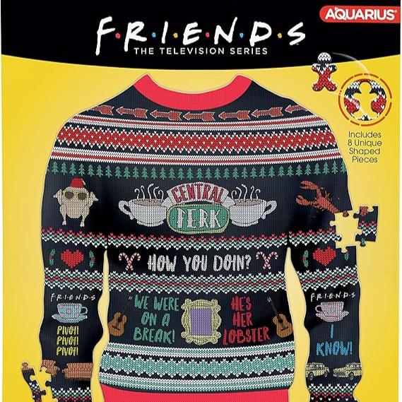 Friends Ugly Sweater Shaped Puzzle 1000 Piece