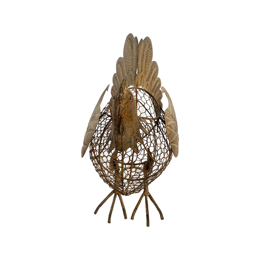 Metal Decorative Chook Egg Basket/Storage