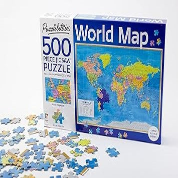 World Map Jigsaw Puzzle - 500 Piece