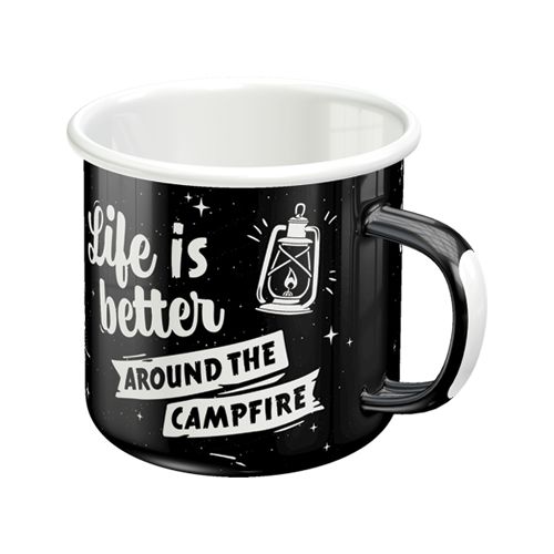 "Around The Campfire" Enamel Coffee Mug