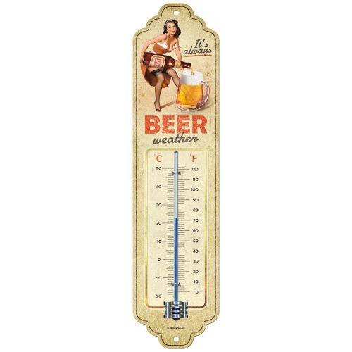 It's Always Beer Weather Wall Mounted Thermometer