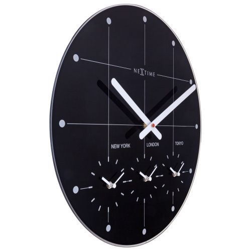 NeXtime Multi City Wall Clock 43cm (Available in 2 Colors)