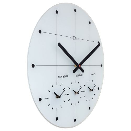 NeXtime Multi City Wall Clock 43cm (Available in 2 Colors)