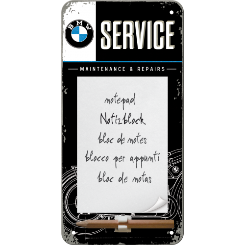 "BMW Service" Magnetic Notepad