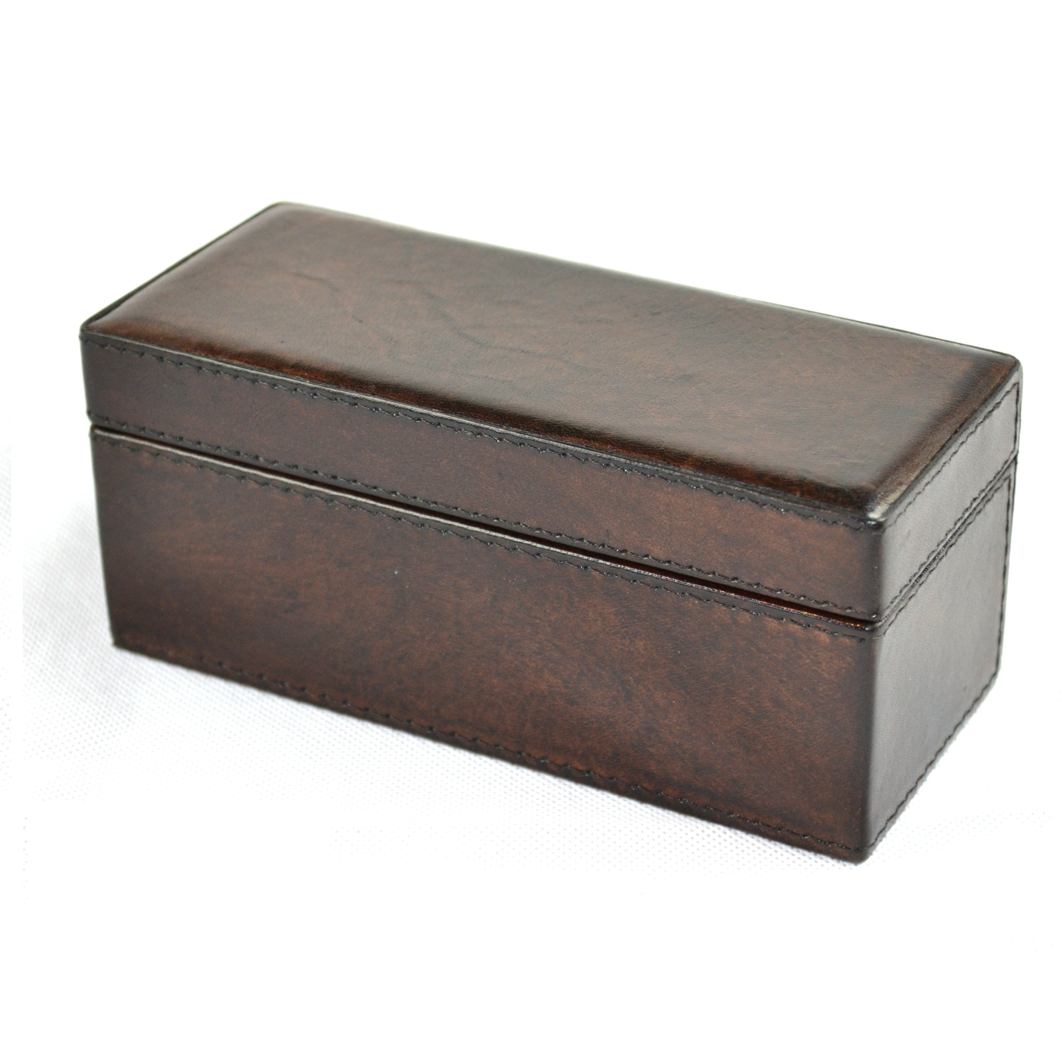 Elegant Rectangle Leather Trinket Box (Available in 2 Colors)