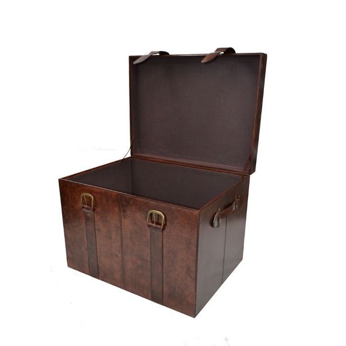 Elegant Leather Trunk Box - LARGE (Available In 2 Colors)