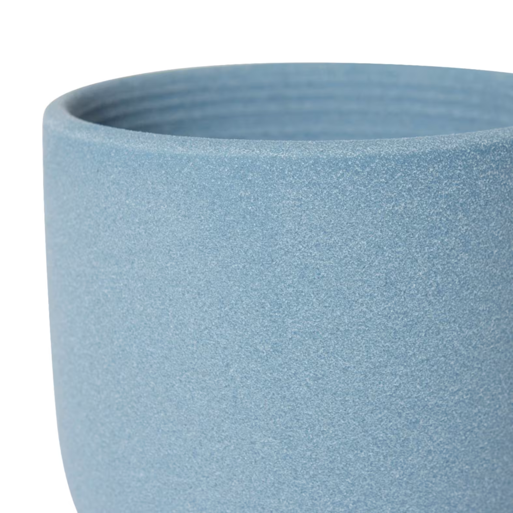 Cermaic Allegra Pot with Saucer - Available in 3 colors - 12 x 12 x 12cms
