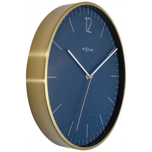 NeXtime Essential Gold Frame Wall Clock 34cms (Available in 3 Colors)