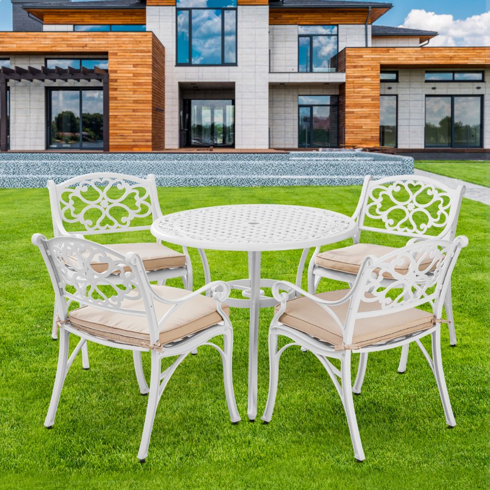 Harmony Haven 4-Seater Outdoor Dining Set (Available In 2 Colors)
