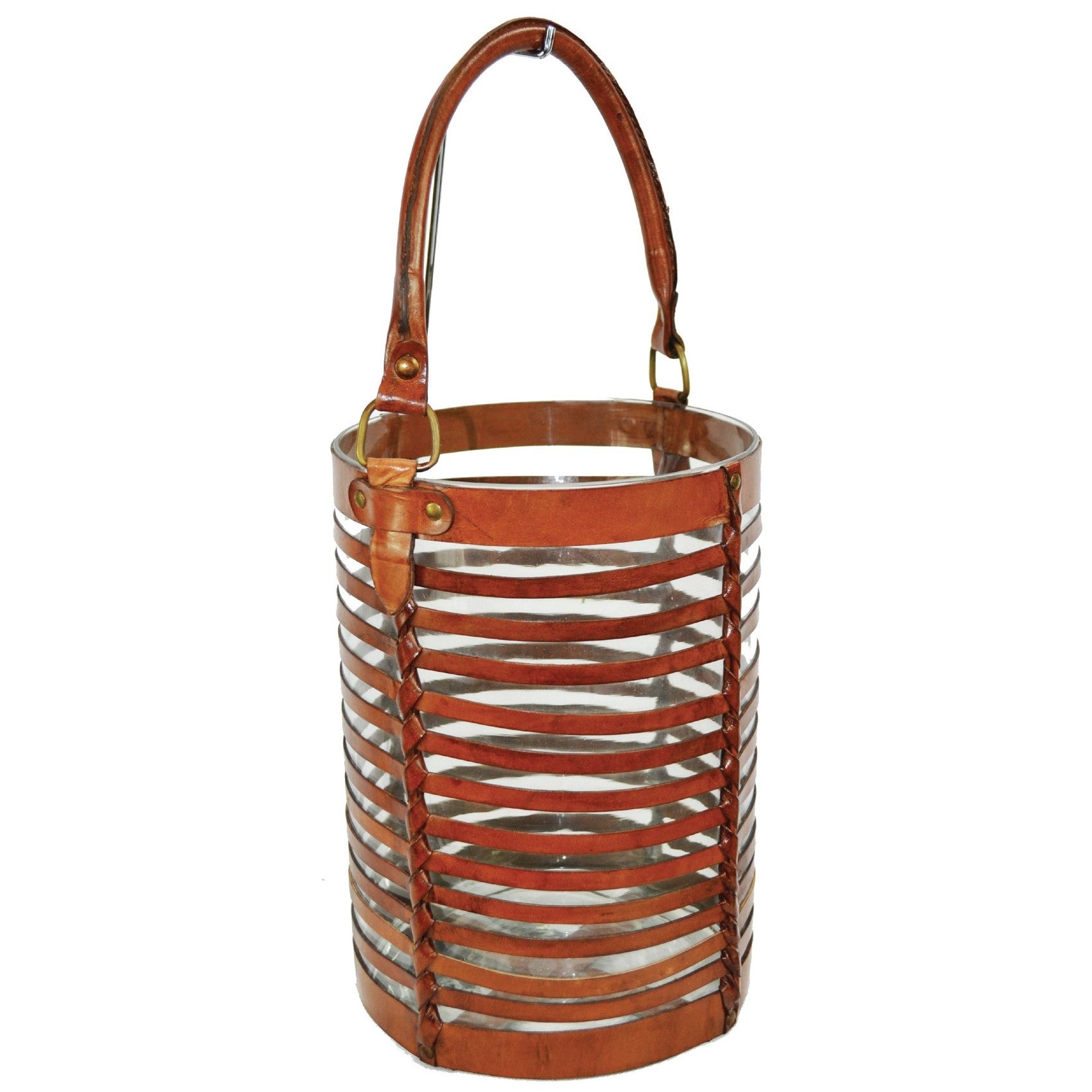 Horizontal Striped Hanging Hurricane Lamp (Available in 3 Sizes)