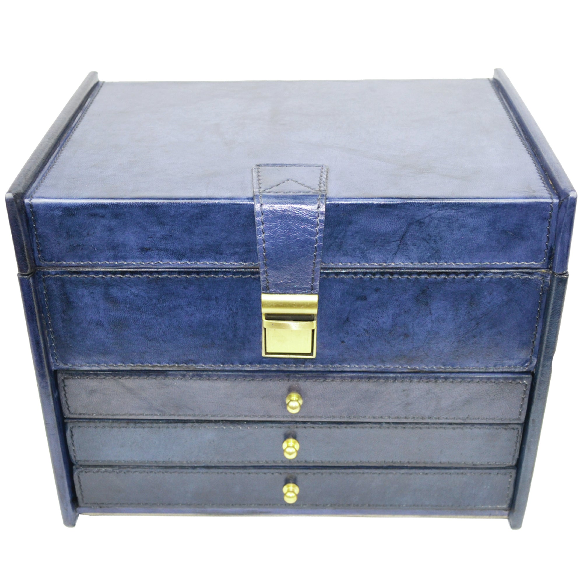 Leather Jewelry Box - 3 Drawers (Available in 3 Colors)