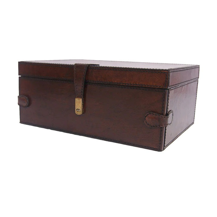 Leather Jewelry Box - 2 Drawers (Available in 3 Colors)