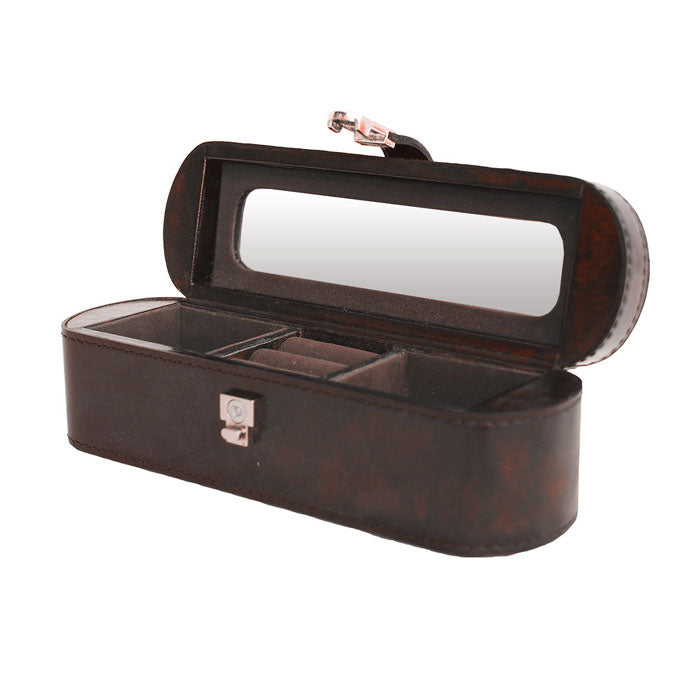 Leather Travel Jewelry Box (Available in 2 Colors)