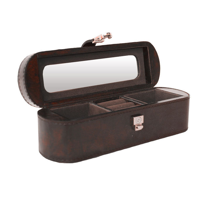 Leather Travel Jewelry Box (Available in 2 Colors)