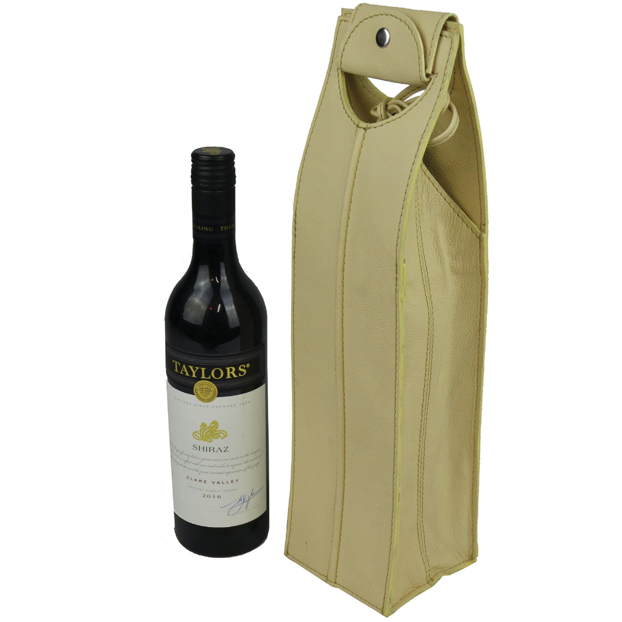 Luxe Leather Single Wine Carrier (5 Colors To Choose)