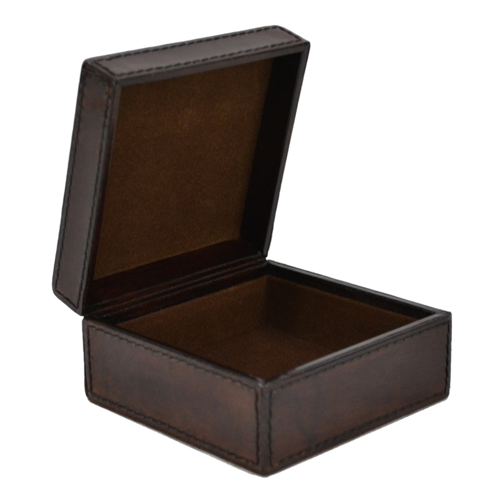Luxe Square Leather Trinket Box (Available in 4 Colors)