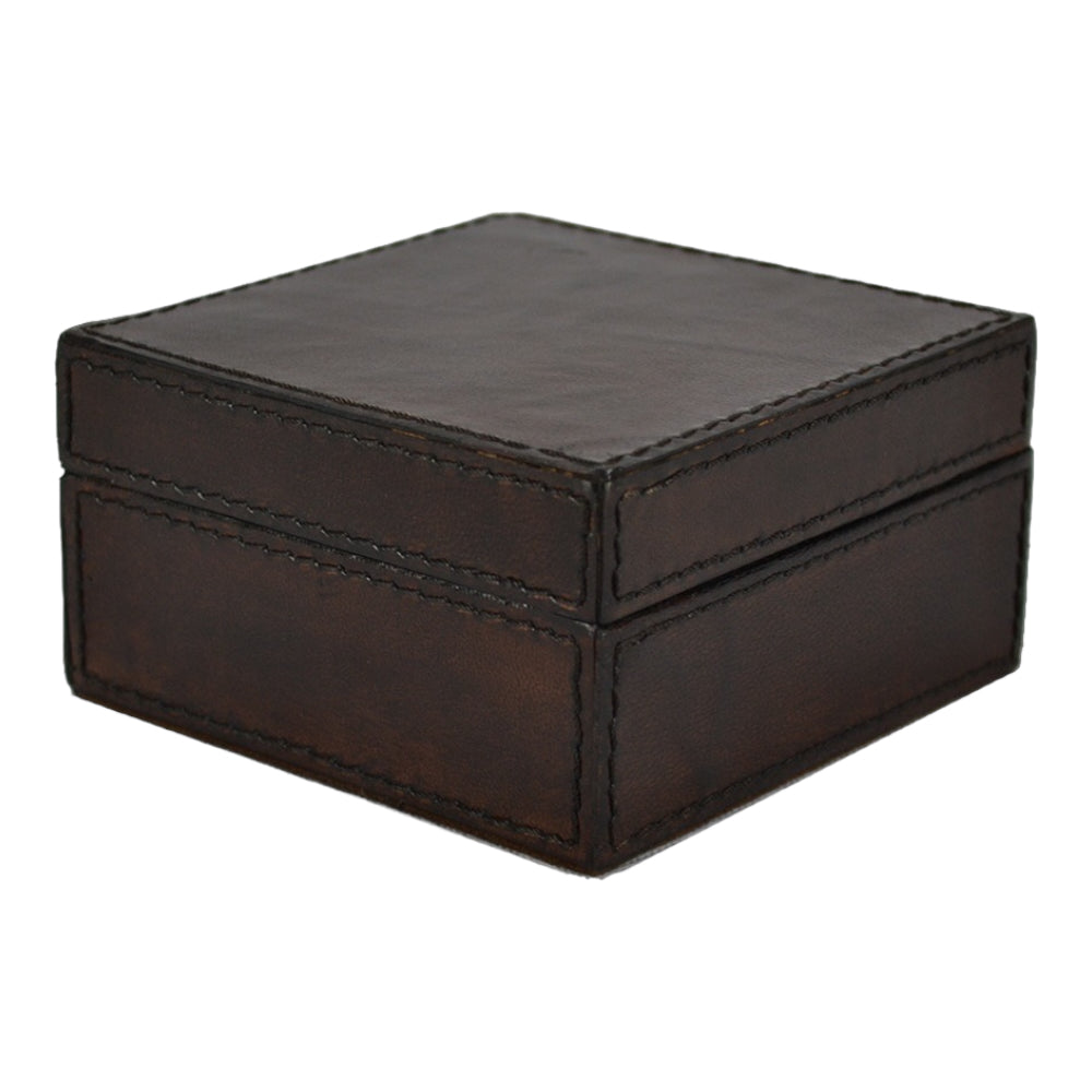 Luxe Square Leather Trinket Box (Available in 4 Colors)
