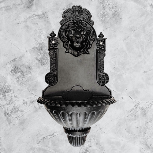 Majestic Lion Cast Iron Wall Fountain (incl Pump) (Available in 2 Colors)
