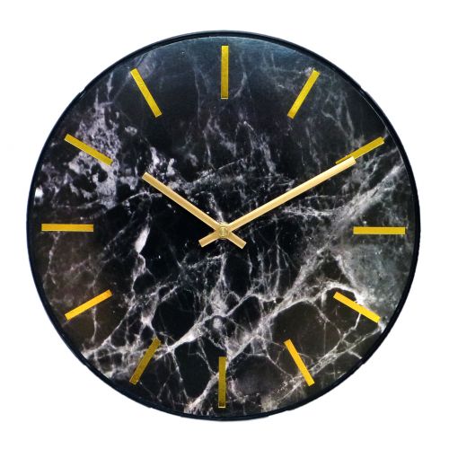 Leni Marble Look Clock 30cm