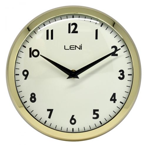 Leni Metal School Wall Clock 23cm
